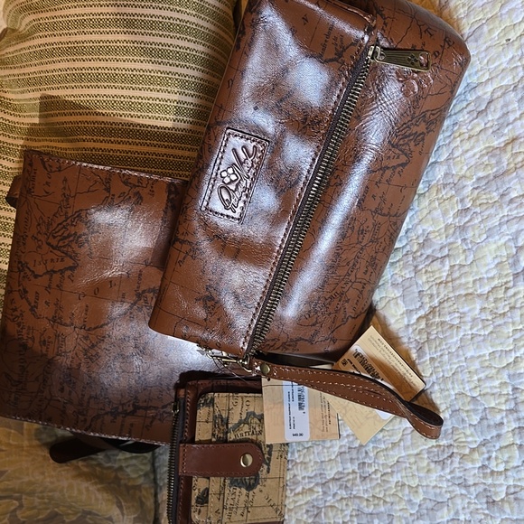 Patricia Nash Handbags - 3 pic Set Patricia Nash European map print New with tags